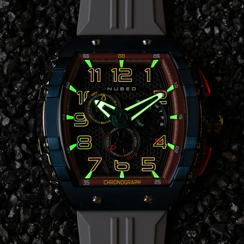 Nubeo Magellan Retrograde Chronograph Spaceship Black #NB-6088-08