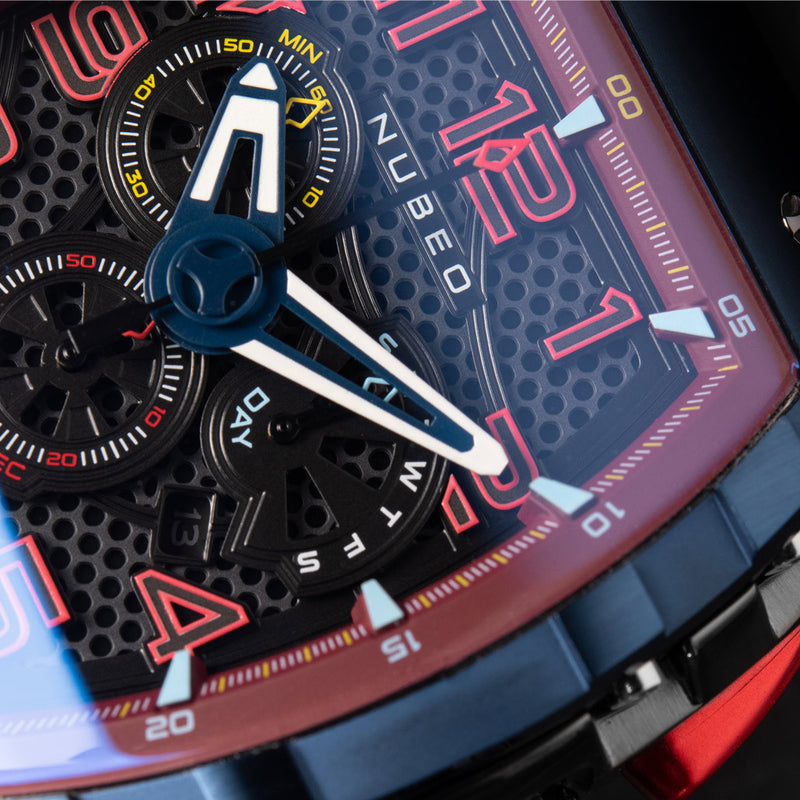 Nubeo Magellan Retrograde Chronograph Spaceship Black #NB-6088-08