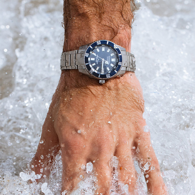 Citizen Promaster Super Titanium Automatic Dive Watch with Blue Dial #NB6021-68L