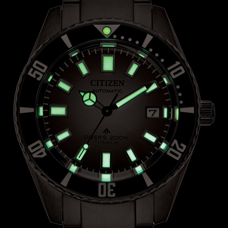 Citizen Promaster DLC Super Titanium Automatic Dive Watch with Black Dial #NB6025-59H