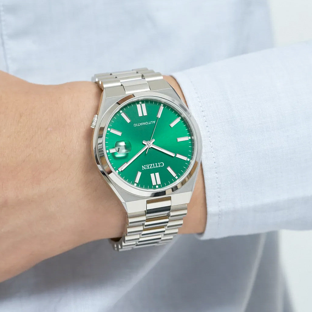 デミオナノ Citizen Tsuyosa Automatic with Sunray Green Dial #NJ0150-56X