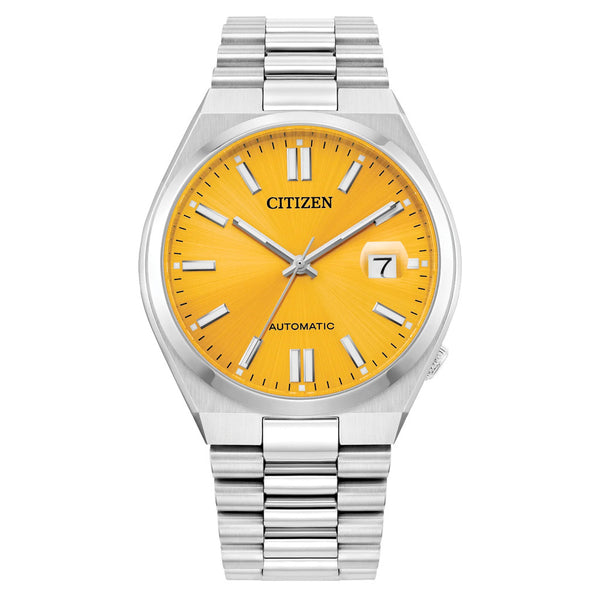 CITIZEN シチズン メンズ NJ0150 イエロー Citizen Tsuyosa Sports Automatic with Sunray Yellow Dial #NJ0150