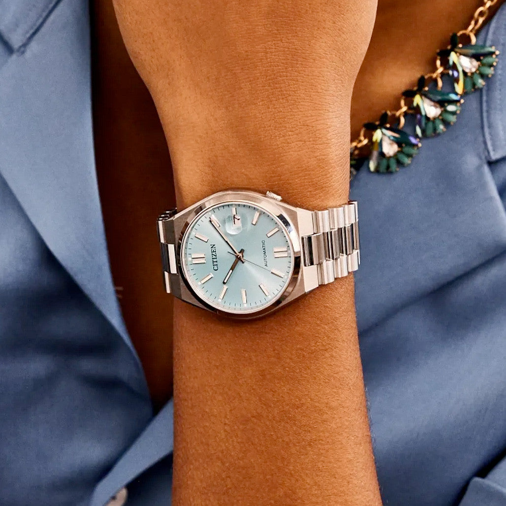 Citizen Tsuyosa Sports Automatic with Sunray Sky Blue Dial #NJ0151