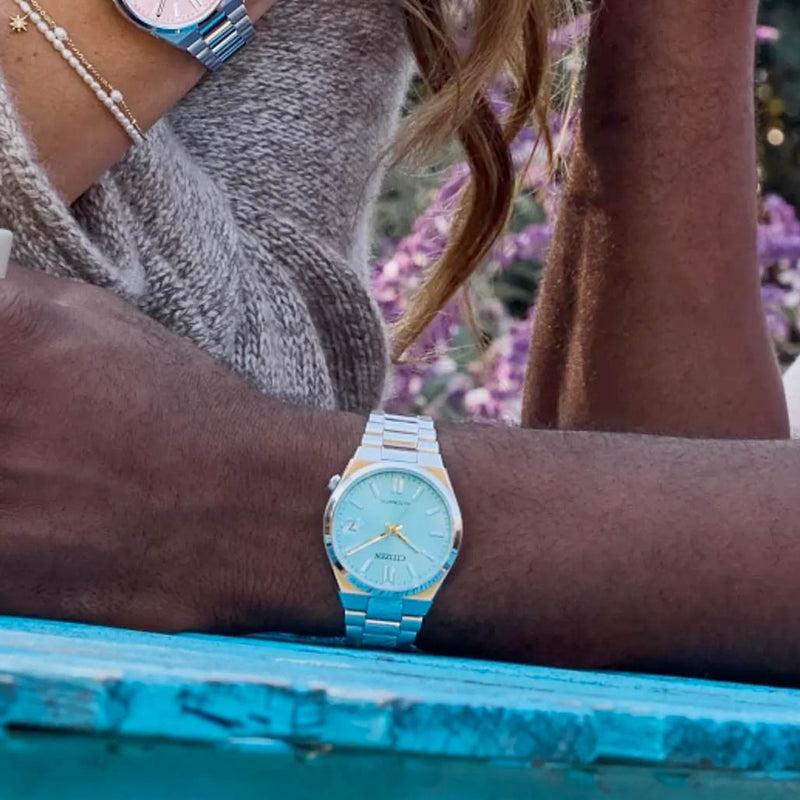 Citizen Tsuyosa 37mm Sports Automatic with Ice Blue Dial #NJ0200-50L