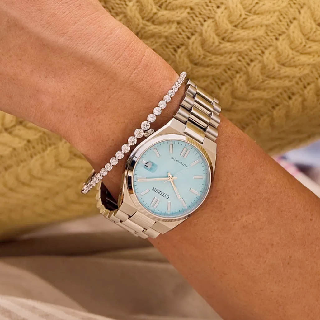 Citizen Tsuyosa 37mm Sports Automatic with Ice Blue Dial #NJ0200
