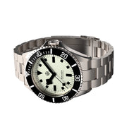 NTH Näcken Vintage White Hi-Beat Automatic Dive Watch without Date #WW-NTH-NVWN side