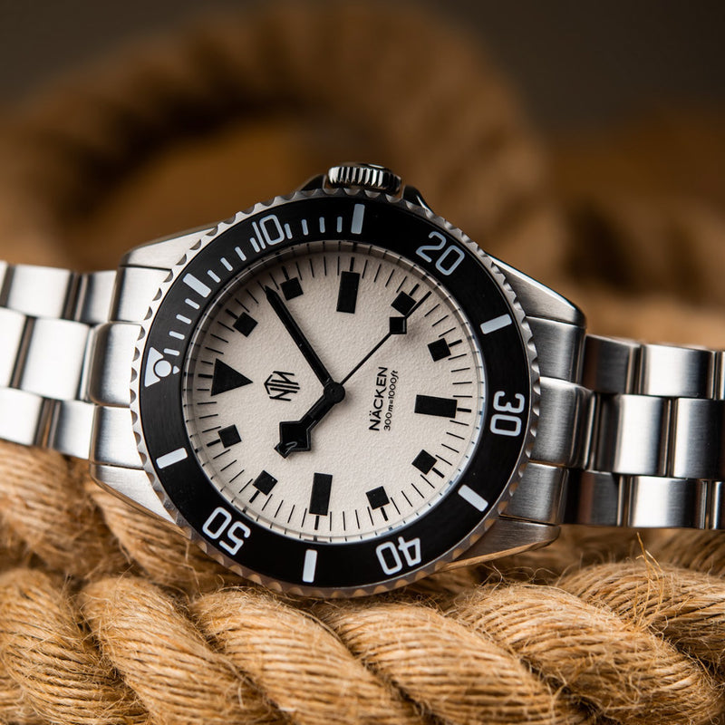 NTH Näcken Vintage Full-Lume Hi-Beat Automatic Dive Watch without Date #WW-NTH-NVWN lifestyle