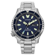 Citizen Automatic Promaster Dive Watch with Blue Dial and Stainless Steel Bracelet #NY0136-52L zoom