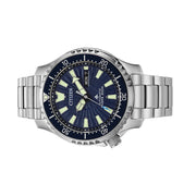 Citizen Automatic Promaster Dive Watch with Blue Dial and Stainless Steel Bracelet #NY0136-52L side