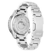 Citizen Automatic Promaster Dive Watch with Blue Dial and Stainless Steel Bracelet #NY0136-52L back