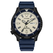 Citizen Automatic Promaster Dive Watch with PVD Case, Fully Lumed Dial and Blue Strap #NY0137-09A zoom
