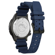 Citizen Automatic Promaster Dive Watch with PVD Case, Fully Lumed Dial and Blue Strap #NY0137-09A back