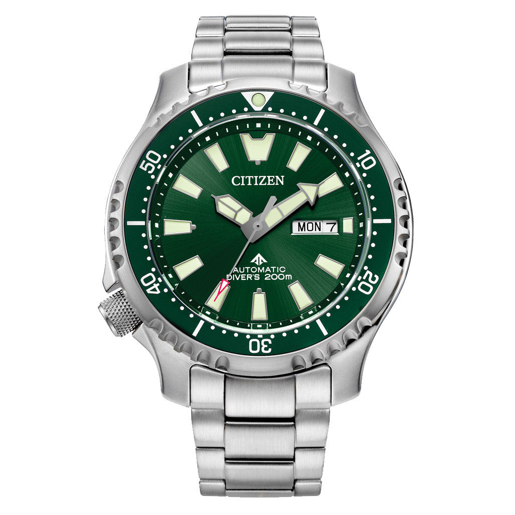 Citizen Automatic Promaster Dive Watch with Green Dial and