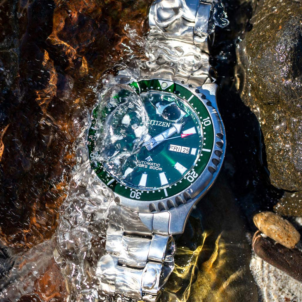 Citizen Automatic Promaster Dive Watch with Green Dial and
