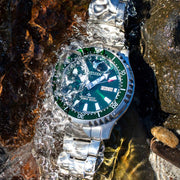 Citizen Automatic Promaster Dive Watch with Green Dial and Stainless Steel Bracelet #NY0151-59X lifestyle
