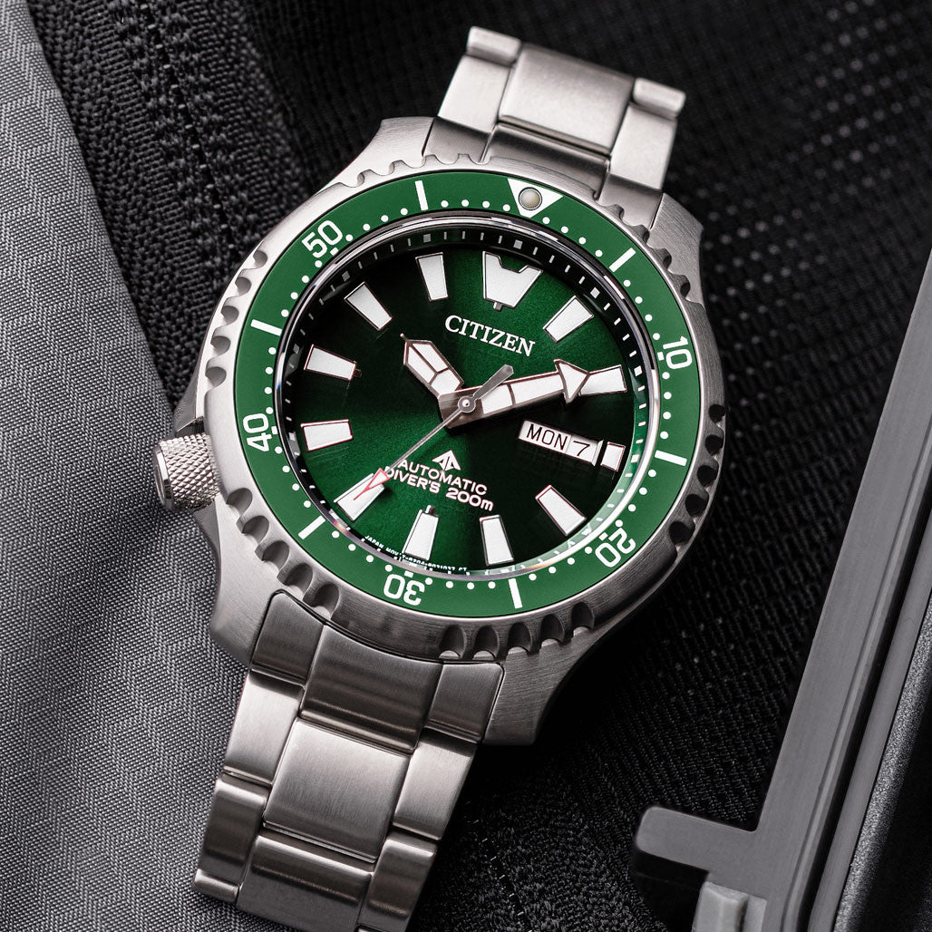 Citizen Automatic Promaster Dive Watch with Green Dial and