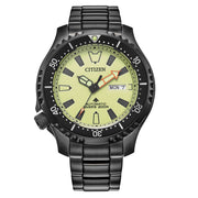 Citizen Automatic Promaster Dive Watch with Fully Lumed Dial and PVD Case and Bracelet #NY0155-58X zoom