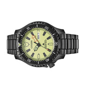 Citizen Automatic Promaster Dive Watch with Fully Lumed Dial and PVD Case and Bracelet #NY0155-58X side