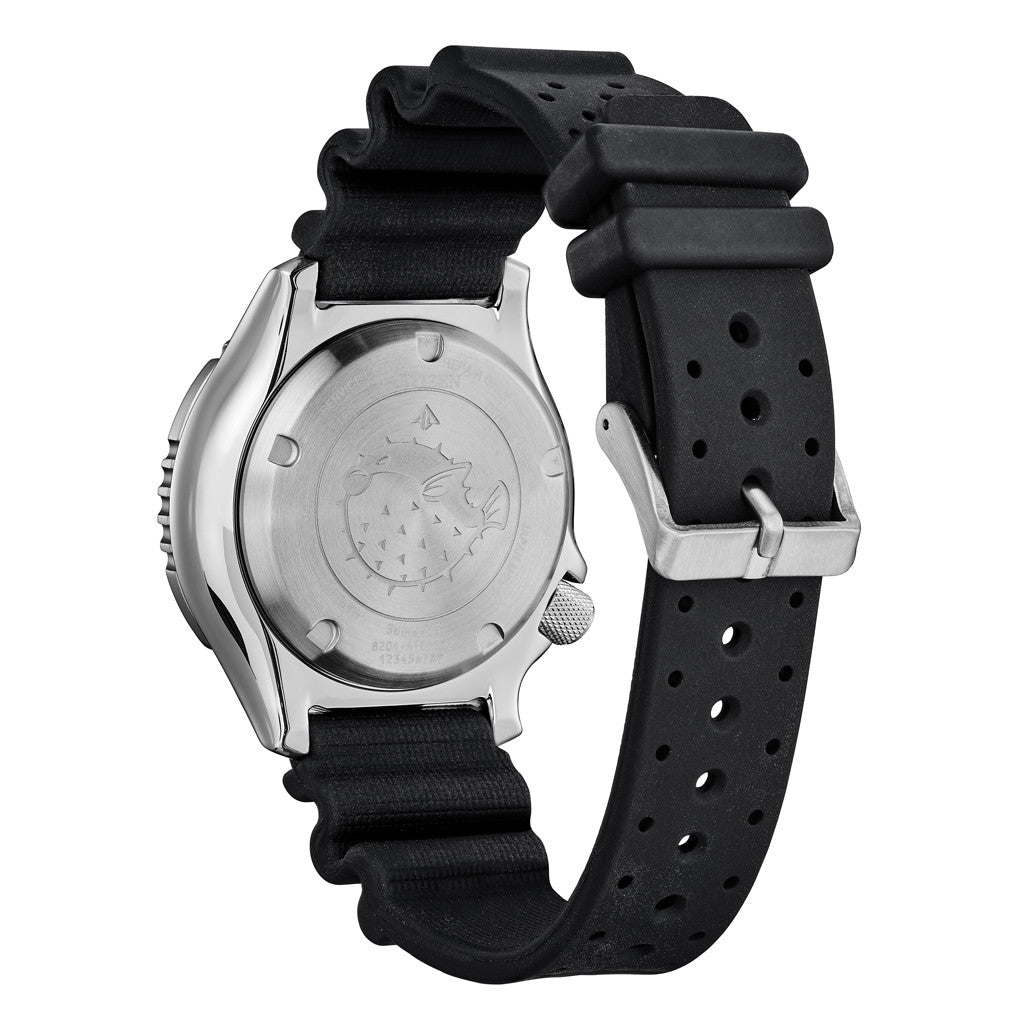 Citizen Automatic Promaster Dive Watch with Black Dial and Rubber
