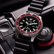 Citizen Automatic Promaster Dive Watch with Black Dial and Rubber Strap #NY0156-04E lifestyle