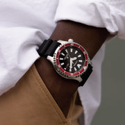 Citizen Automatic Promaster Dive Watch with Black Dial and Rubber Strap #NY0156-04E lifestyle