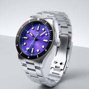 Henry Archer Nordso Automatic Dive Watch with Cosmic Purple Dial #HAC-NOR-COS-3LI