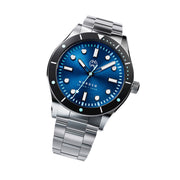 Henry Archer Nordso Automatic Dive Watch with Horizon Blue Dial #HAC-NOR-HRZ-3LI tilt