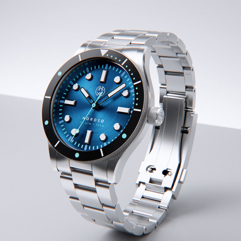 Henry Archer Nordso Automatic Dive Watch with Horizon Blue Dial #HAC-NOR-HRZ-3LI
