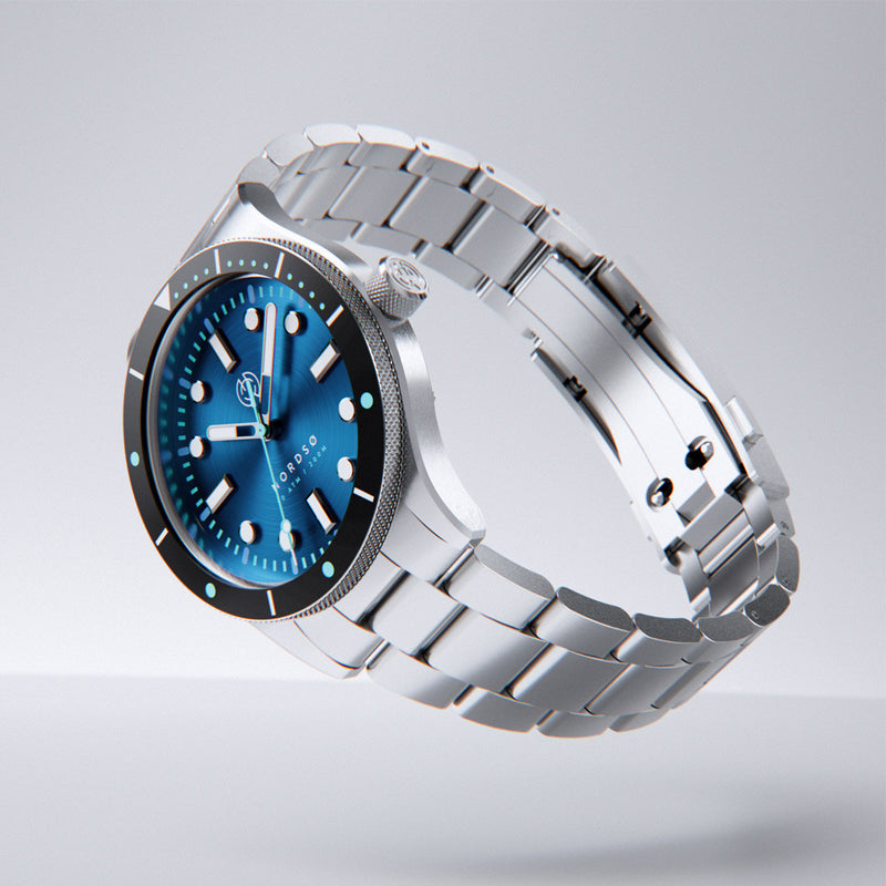 Henry Archer Nordso Automatic Dive Watch with Horizon Blue Dial #HAC-NOR-HRZ-3LI