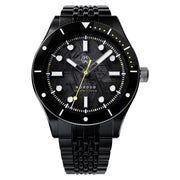 Henry Archer Nordso Automatic Dive Watch with Tempest Meteorite Dial and DLC Case and Bracelet #HAC-NOR-ECL-BOR