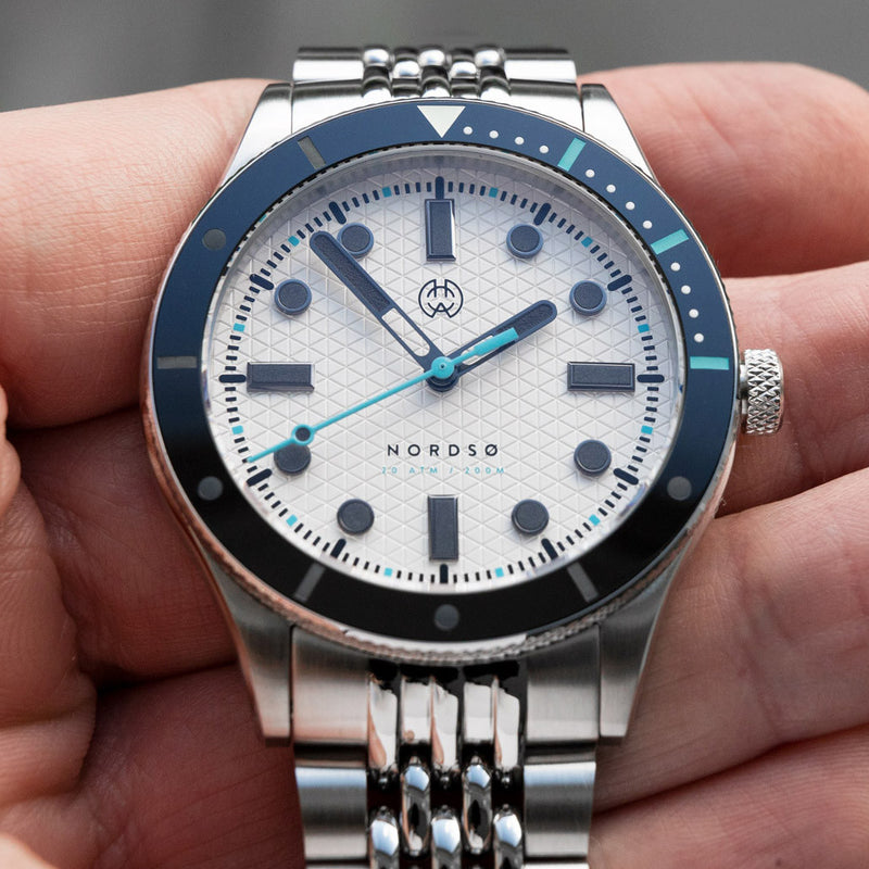 Henry Archer Nordso Automatic Dive Watch with Polar Dial #HAC-NOR-POL-BOR lifestyle