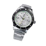 Henry Archer Nordso Automatic Dive Watch with Silverleaf Dial #HAC-NOR-SLF-3LI tilt