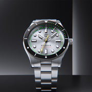 Henry Archer Nordso Automatic Dive Watch with Silverleaf Dial #HAC-NOR-SLF-3LI