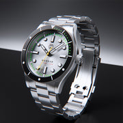 Henry Archer Nordso Automatic Dive Watch with Silverleaf Dial #HAC-NOR-SLF-3LI
