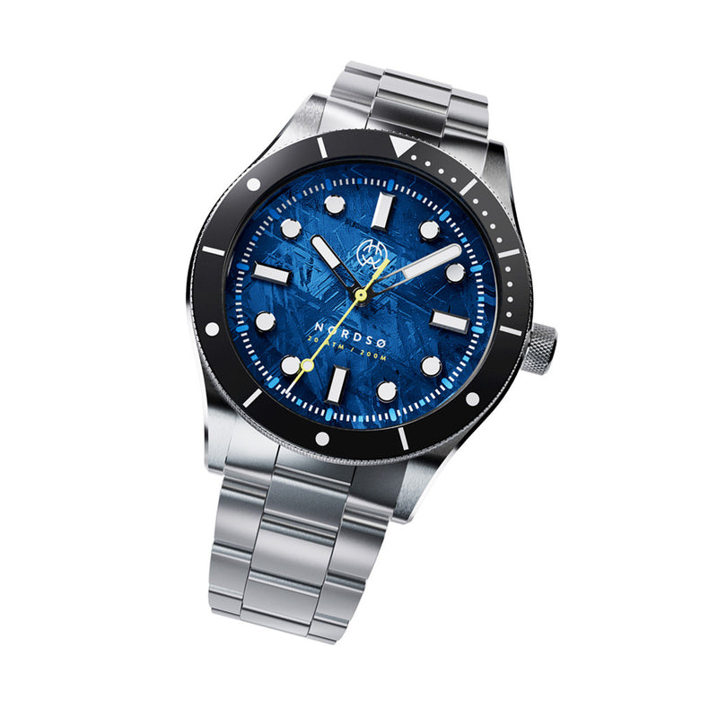 Henry Archer Nordso Automatic Dive Watch with Meteorite Dial #HAC-NOR-TEM-3LI