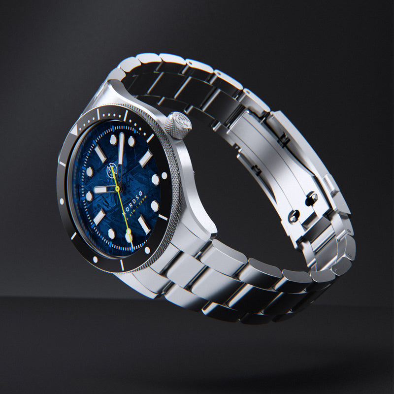 Henry Archer Nordso Automatic Dive Watch with Meteorite Dial #HAC-NOR-TEM-3LI