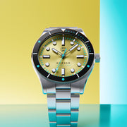 Henry Archer Nordso Automatic Dive Watch with Yellowfin Dial #HAC-NOR-YEL-3LI