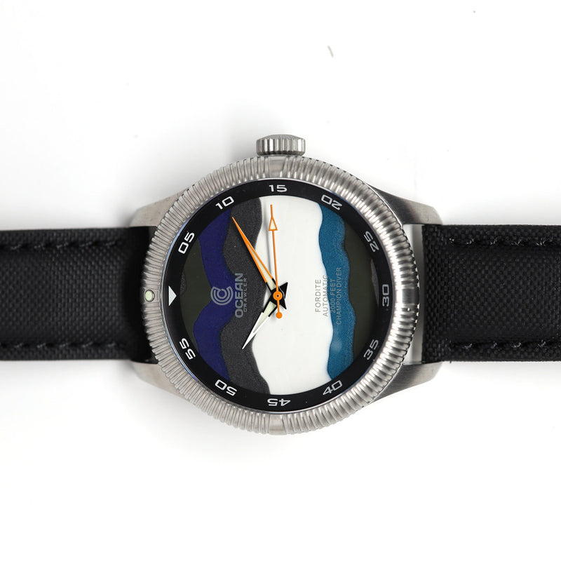 Ocean Crawler Champion Diver with Fordite Dial B #OC-CD-FRAB side
