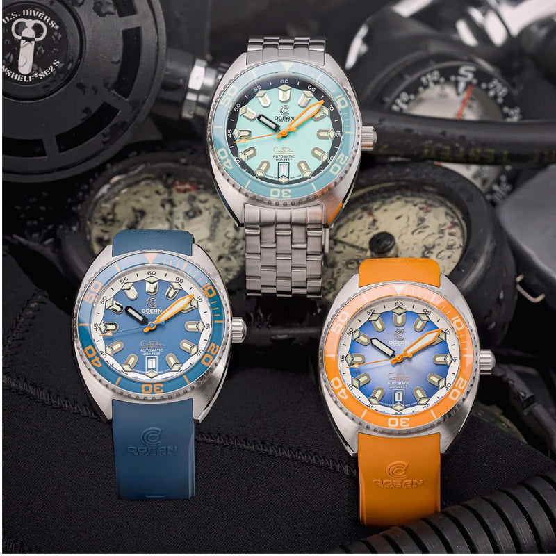 Ocean Crawler Core Diver V4 with Aqua Dial #OC-CR-V4-AQ all
