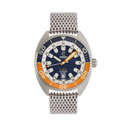 Ocean Crawler Core Diver V4 with Blue and Orange Dial #OC-CR4-BO
