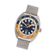 Ocean Crawler Core Diver V4 with Blue and Orange Dial #OC-CR4-BOtilt