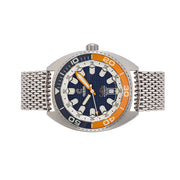 Ocean Crawler Core Diver V4 with Blue and Orange Dial #OC-CR4-BO side