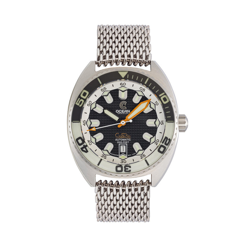 Ocean Crawler Core Diver V4 with Black and White Dial #OC-CR4-BW