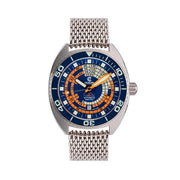 Ocean Crawler Core Diver V4 with Blue and Orange Decompression Dial #OC-DCT-BLU
