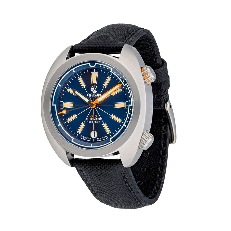 Ocean Crawler Great Lakes Diver with Blue Dial #OC-GL-V2-BL