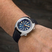 Ocean Crawler Great Lakes Diver with Blue Dial #OC-GL-V2-BL wrist