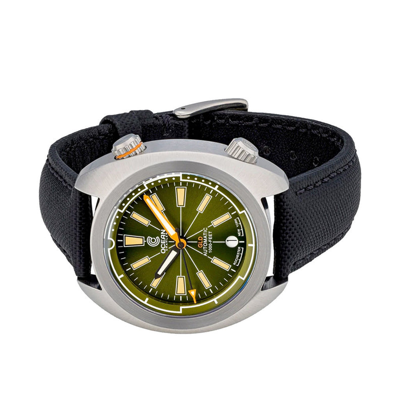 Ocean Crawler Great Lakes Diver with Green Dial #OC-GL-V2-GR side