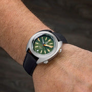 Ocean Crawler Great Lakes Diver with Green Dial #OC-GL-V2-GR wrist