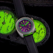 Ocean Crawler Great Lakes Diver with Purple Dial #OC-GL-V2-PR lume