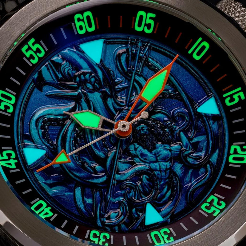 Ocean Crawler Kraken vs Neptune Diver #OC-KN-V2-BL lume